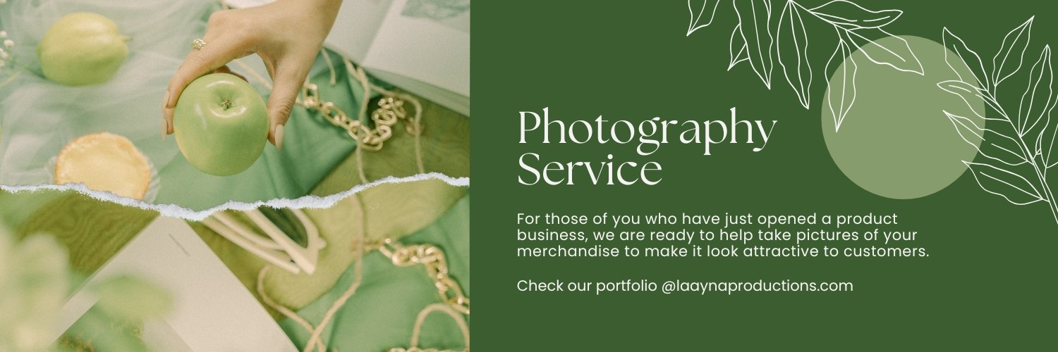 Green Modern Product Photography Service Twitter Header (2)
